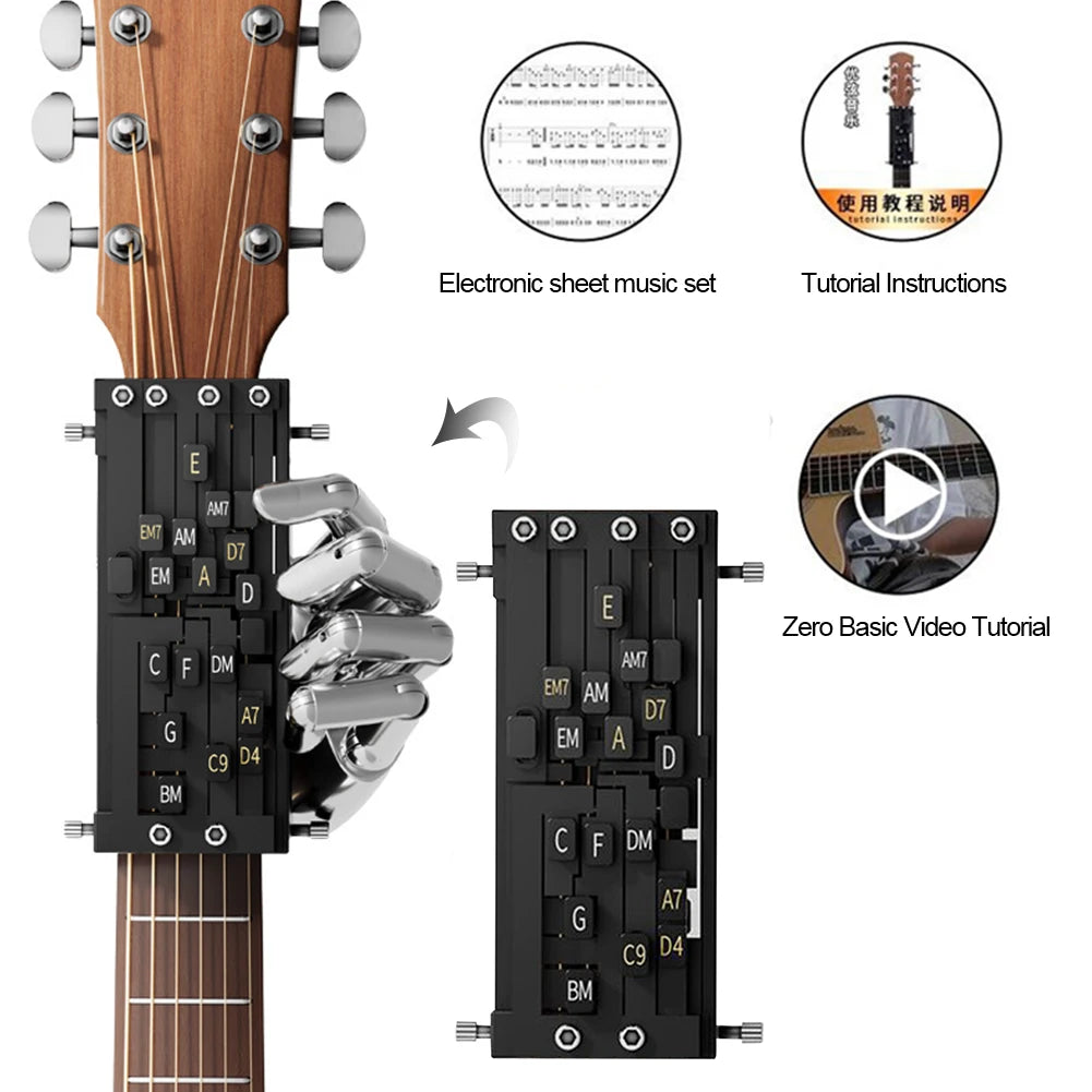 Guitar Chord Presser Guitar Chord Helper Guitar Chord Trainer Guitar Aid Chords Trainer Guitar Accessories for Beginners