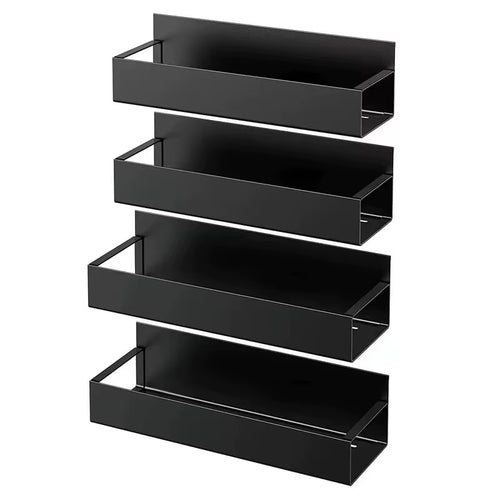 2Pcs Magnetic Storage Shelf Household Kitchen Refrigerator Washing Machine Side Hanging Storage Rack, Multifunctional Storage